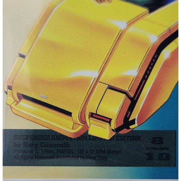 1995 Marvel Fleer Professor X Suspended Animation Limited Edition Card 8 Sleeved - Picture 5 of 6